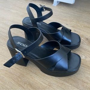 chunky platform heels